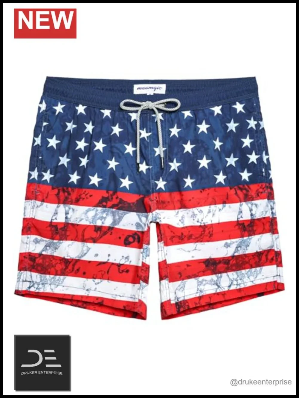 Quick Dry Swim Trunks with Mesh Lining 7-Inch Inseam